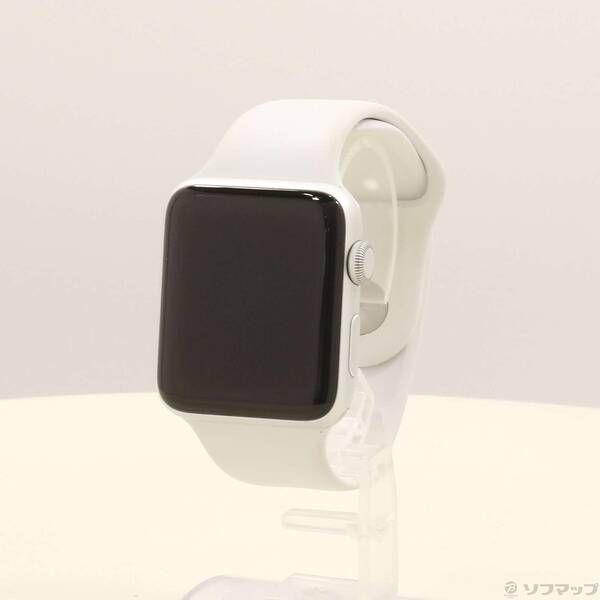 ソフマップ 〔中古品〕 Apple Watch Series 3 GPS 42mm シルバーアルミニウムケース ホワイトスポーツバンド【247】