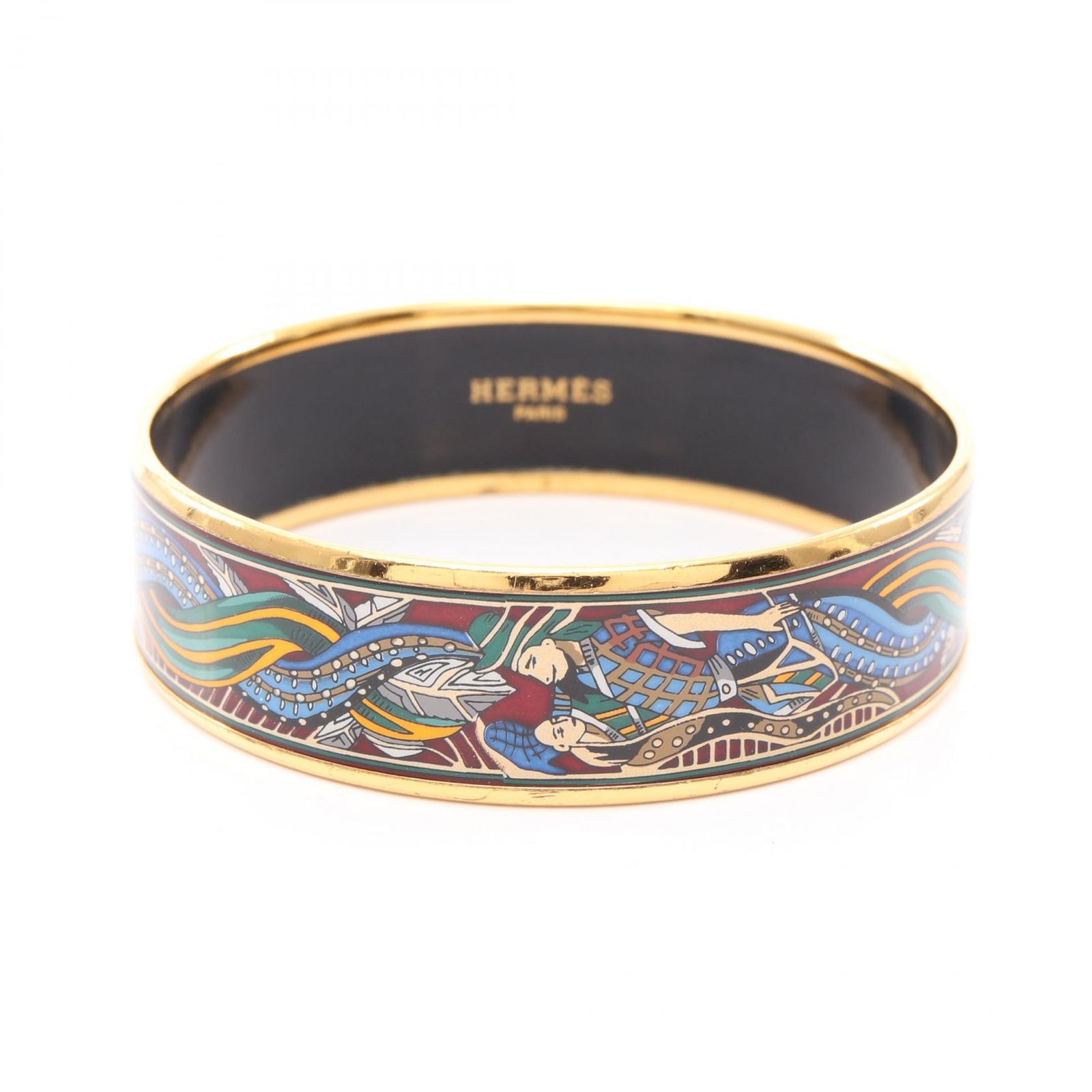 エルメス HERMES バングル エマイユGM GP（ゴールドメッキ） バングル