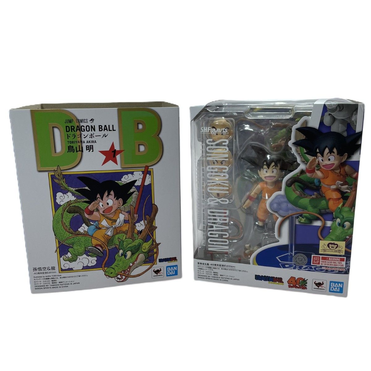 BANDAI バンダイ S.H.Figuarts ドラゴンボール 孫悟空＆龍 -40周年記念 