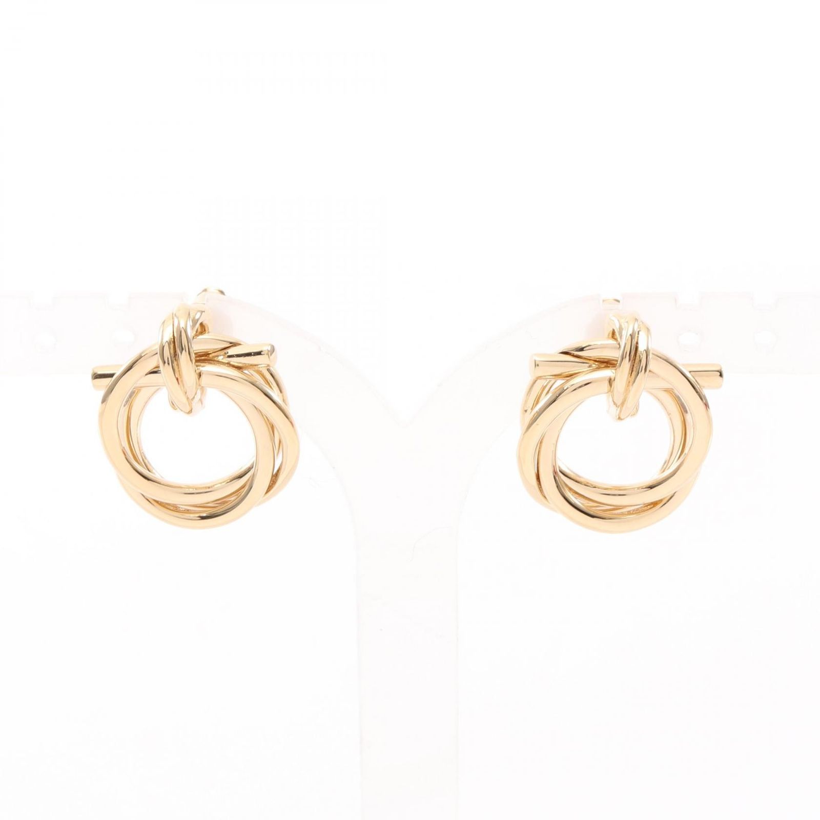 サルヴァトーレフェラガモ Salvatore Ferragamo ピアス ツイスト ガンチーニ GP（ゴールドメッキ） ピアス レディース Used A