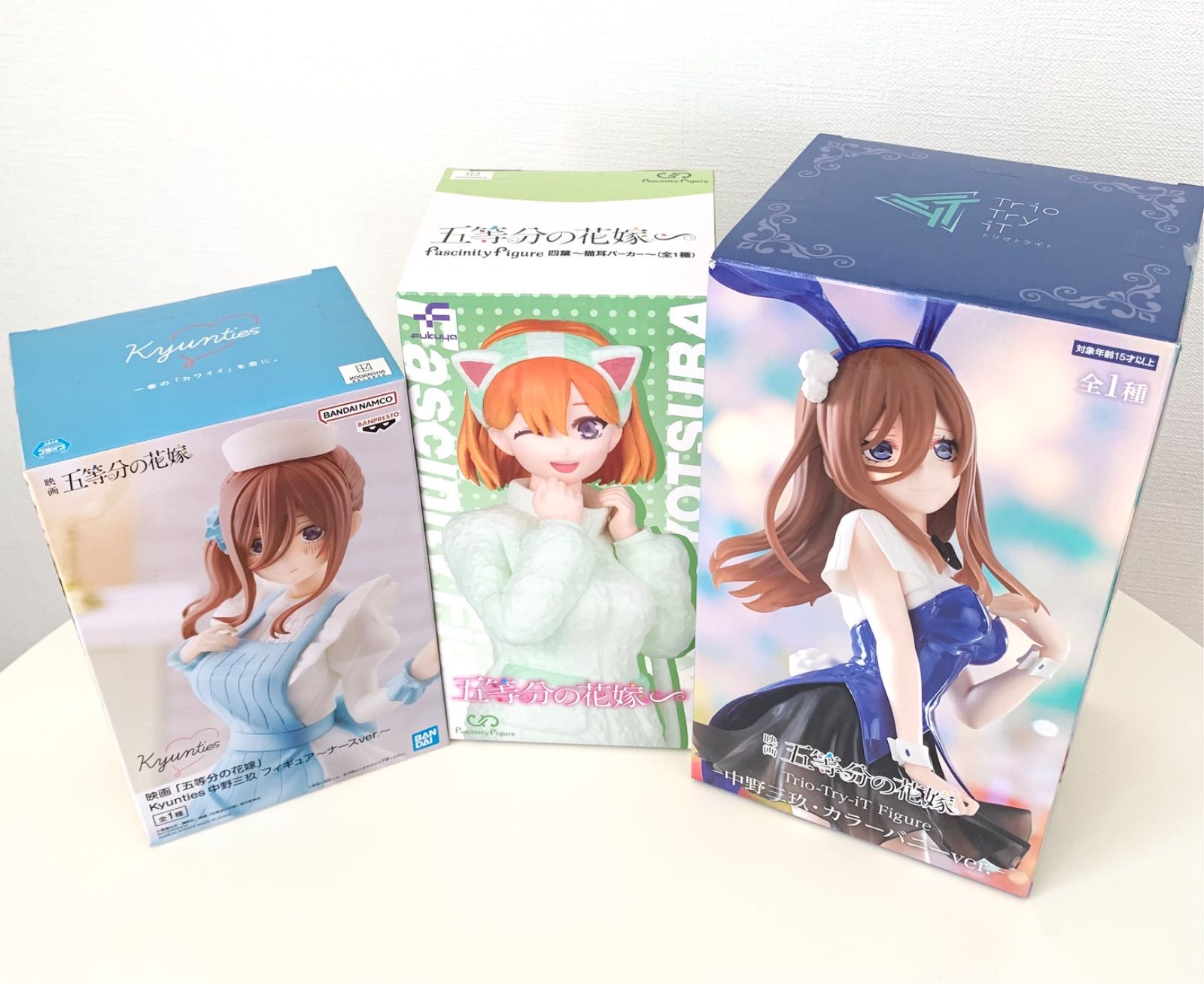【 五等分の花嫁 】フィギュア （⭐️新品未開封⭐️安心のメルカリ便⭐️） 未開封⭐︎五等分の花嫁 フィギュア 3種セット - メルカリ