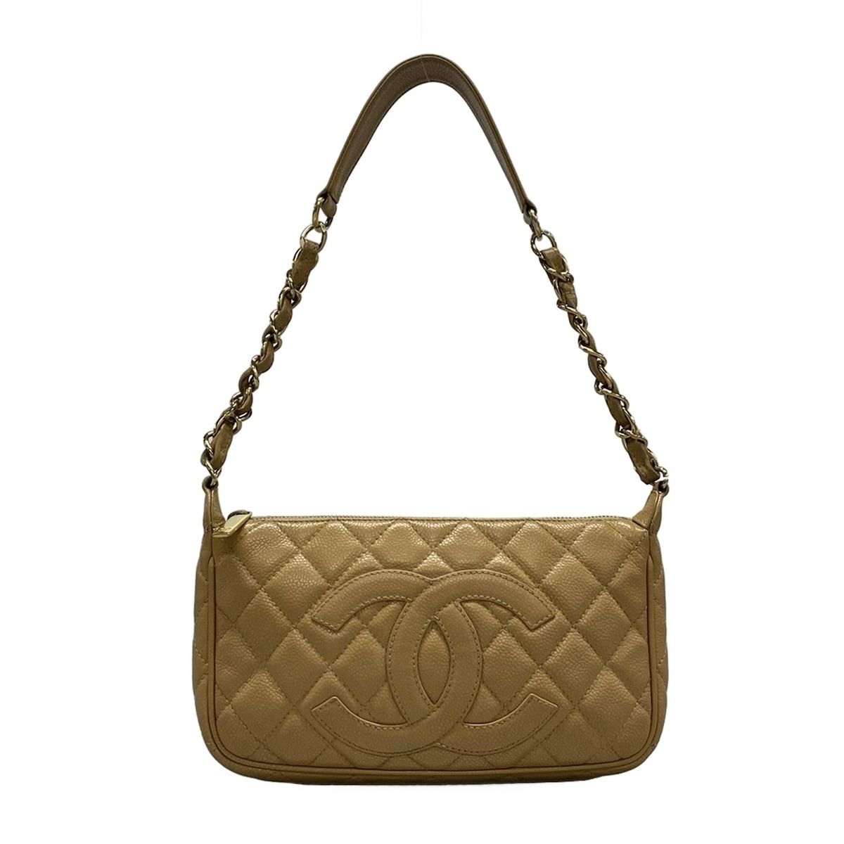 CHANEL(シャネル) ショルダーバッグ マトラッセ A22476 ベージュ