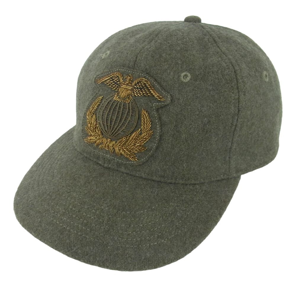 RRL★ダブルアールエル★ワークキャップ オリーブグリーン RRL ダブルアールエル Fitted Wool-Blend Ball Cap ウール ブレンド