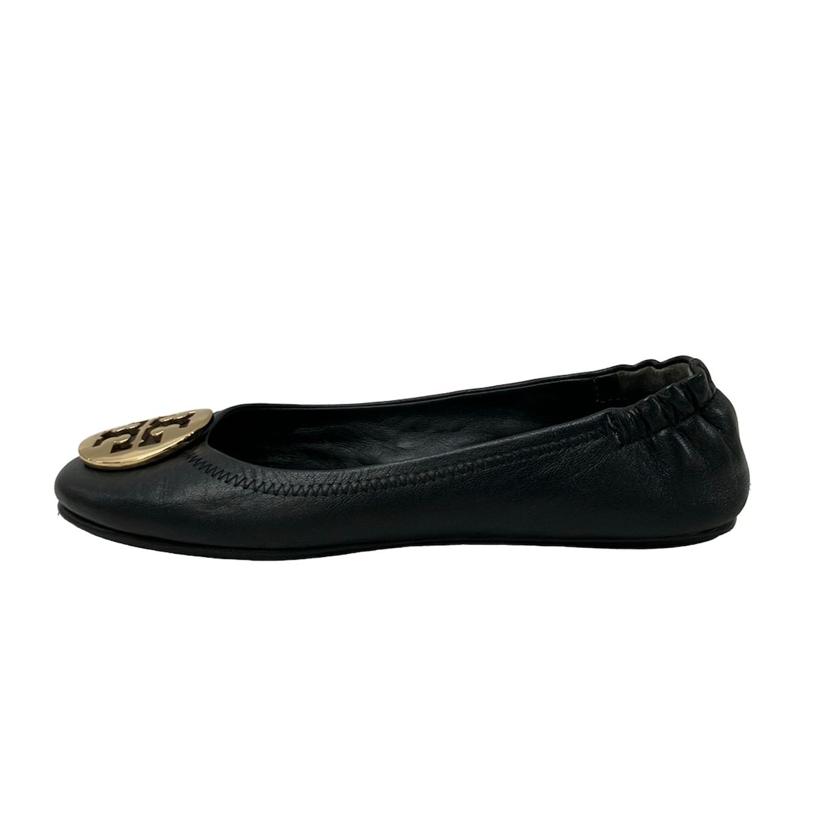 TORY BURCH(トリーバーチ) フラットシューズ 6 1/2 M レディース - 黒