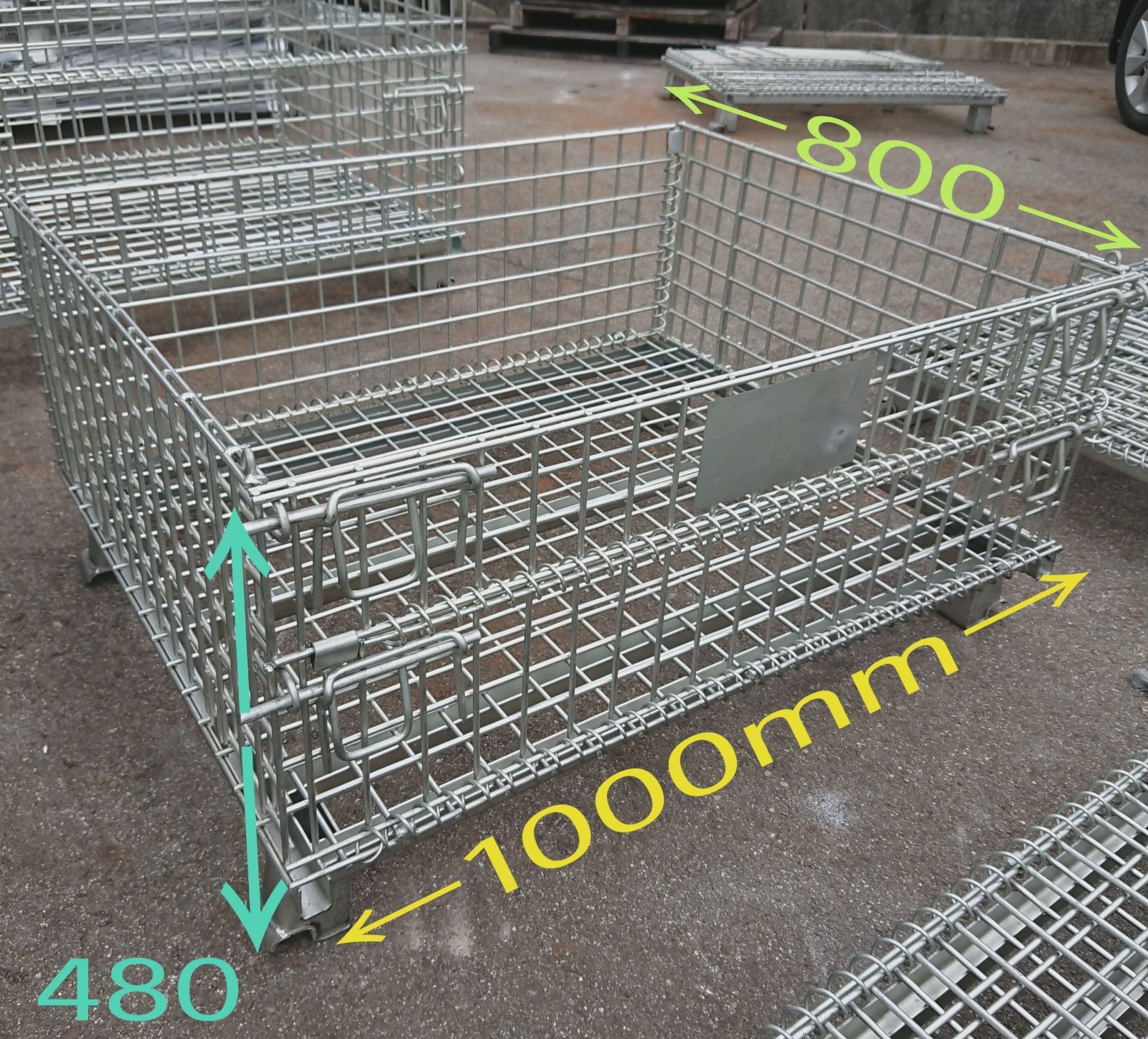 メッシュパレット5枚セット★ハーフサイズ★1000×800×480