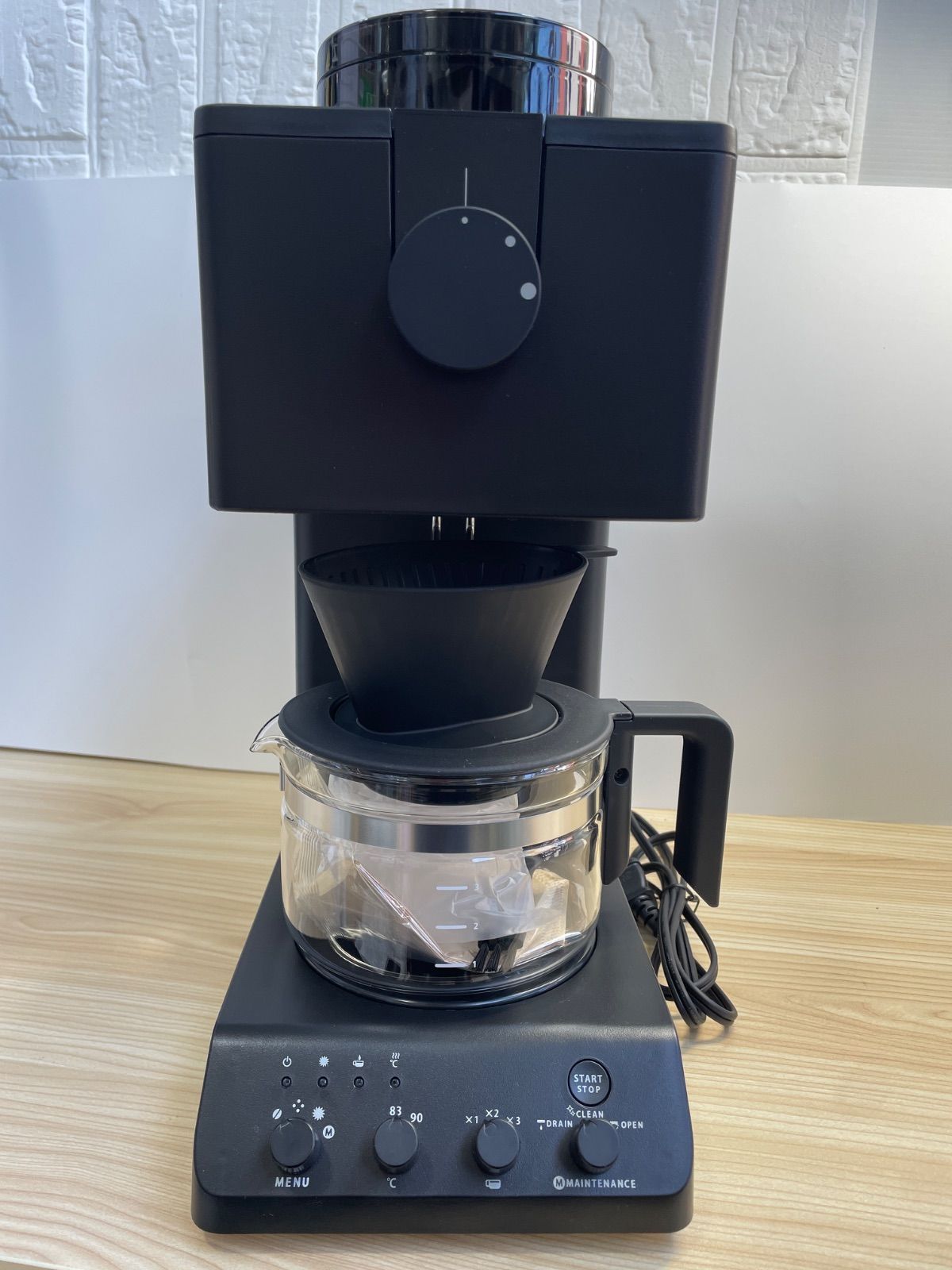 【開封済み未使用品】2026年製 TWINBIRD COFFEE MAKER 全自動コーヒーメーカー ブラック