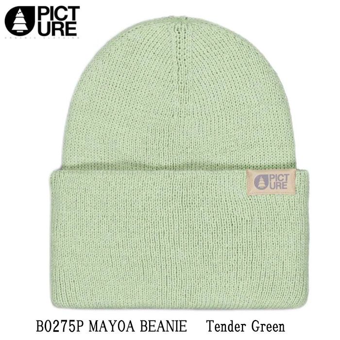 帽子 ビーニー PICTURE ピクチャー MAYOA BEANIE TENDER GREEN グリーン 緑 防寒 スノボ スキー B0275P