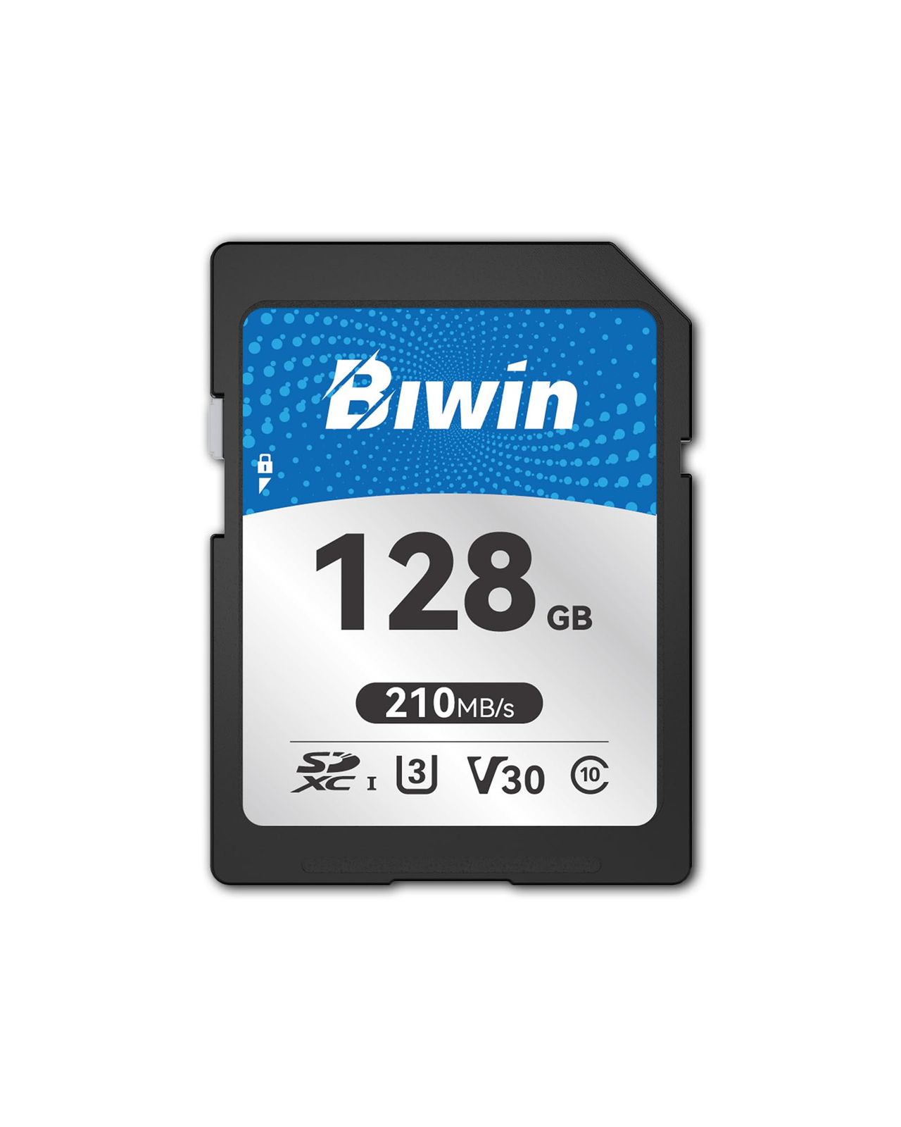 Biwin SDカード SD210 128GB 210MB/s読出・170MB/s書込 SDXC UHS-I U3 V30 4K UHD & Full HD撮影対応 高速メモリカード 製品ライフタイム保証