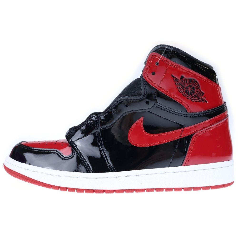 NIKE (ナイキ) AIR JORDAN 1 RETRO HIGH OG PATENT BRED 555088-063