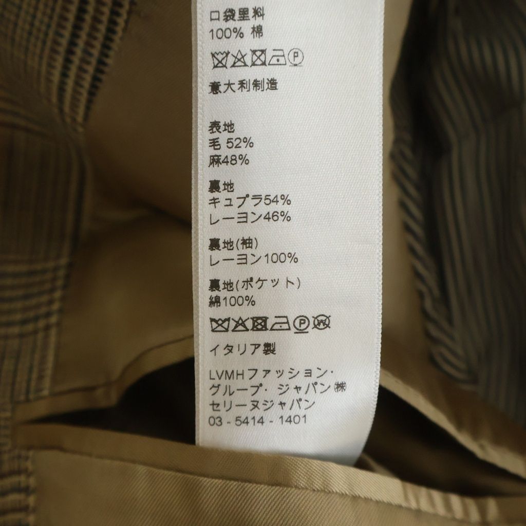 CELINE (セリーヌ) ウールリネン グレンチェック プリンスオブ
