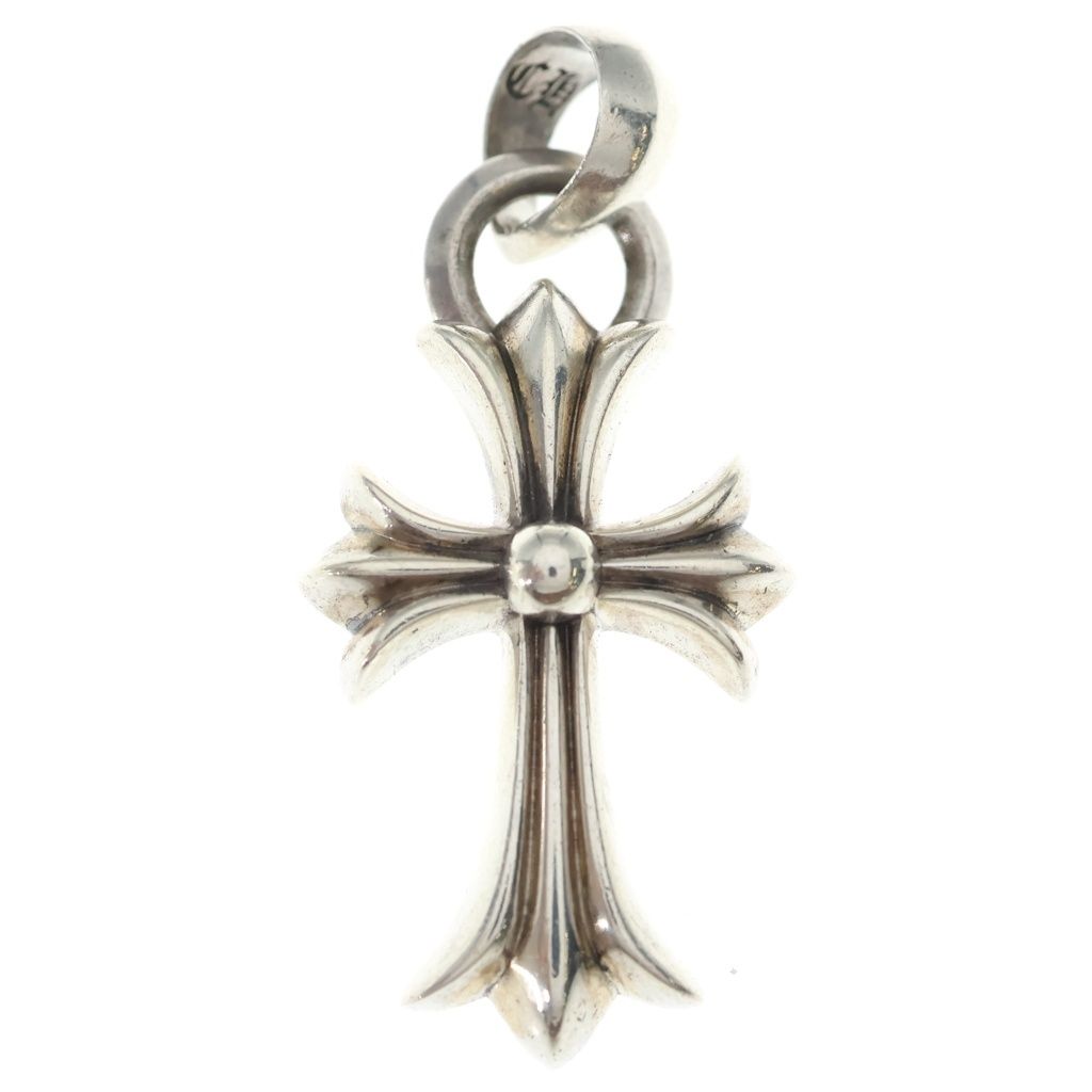 CHROME HEARTS (クロムハーツ) CH CRS SML W/BALE Wベイル スモールCHクロス ペンダントトップ シルバー BCA218