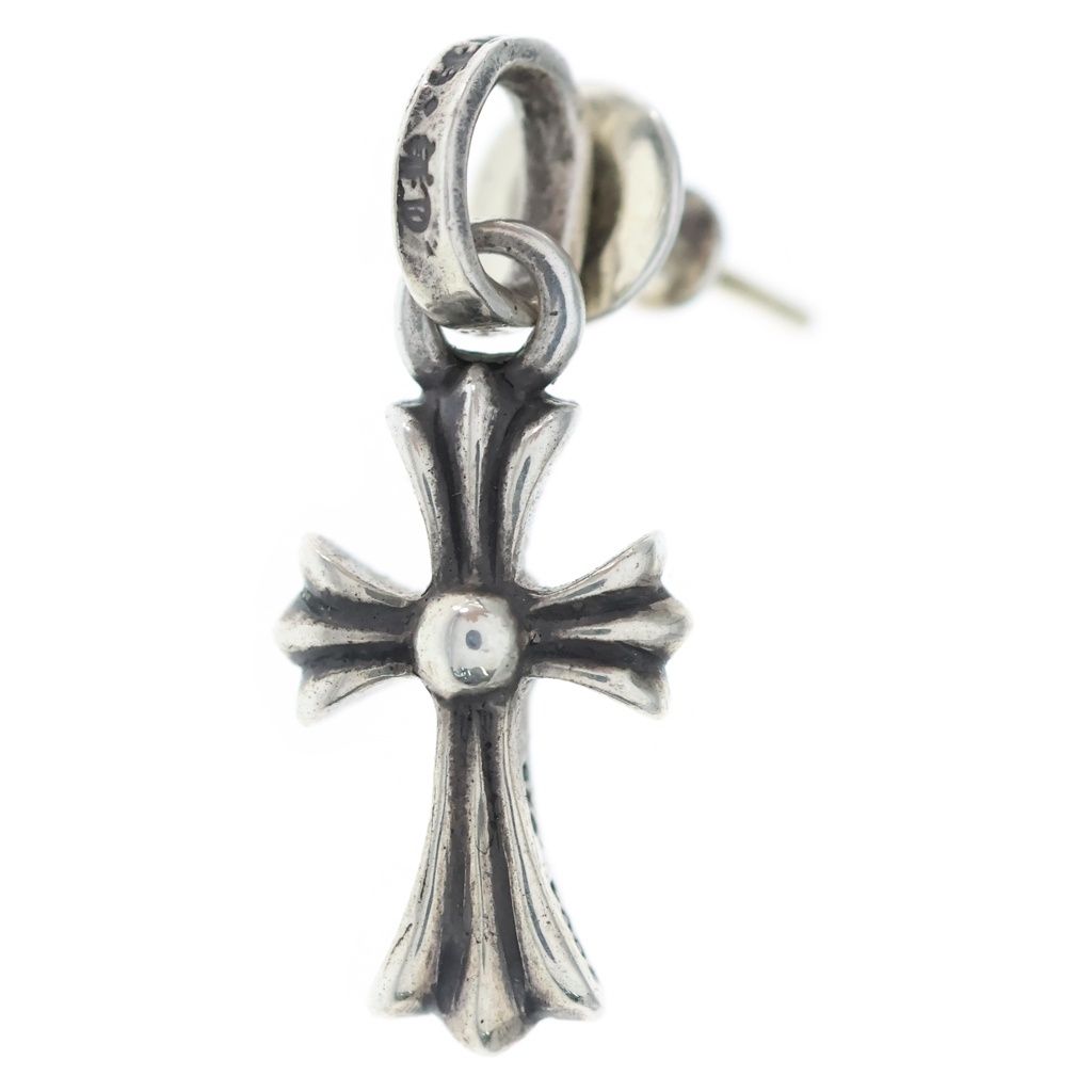 CHROME HEARTS (クロムハーツ) BBY F PPRCHN ベイビーファットクロス ドロップピアス シルバー BCA090