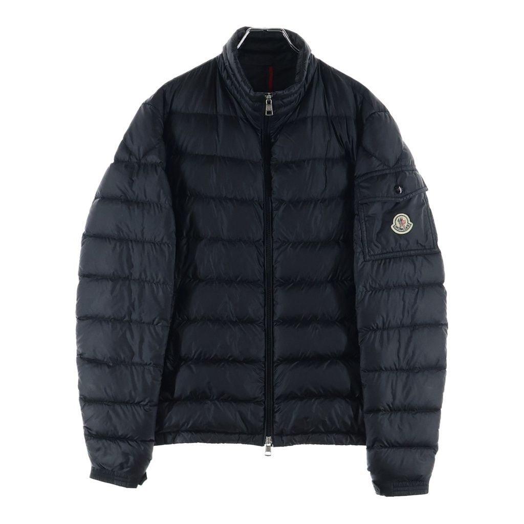 MONCLER (モンクレール) 19SS LAMBOT ワッペンロゴ スタンドカラー ダウンジャケット ブラック E10914039399 53279