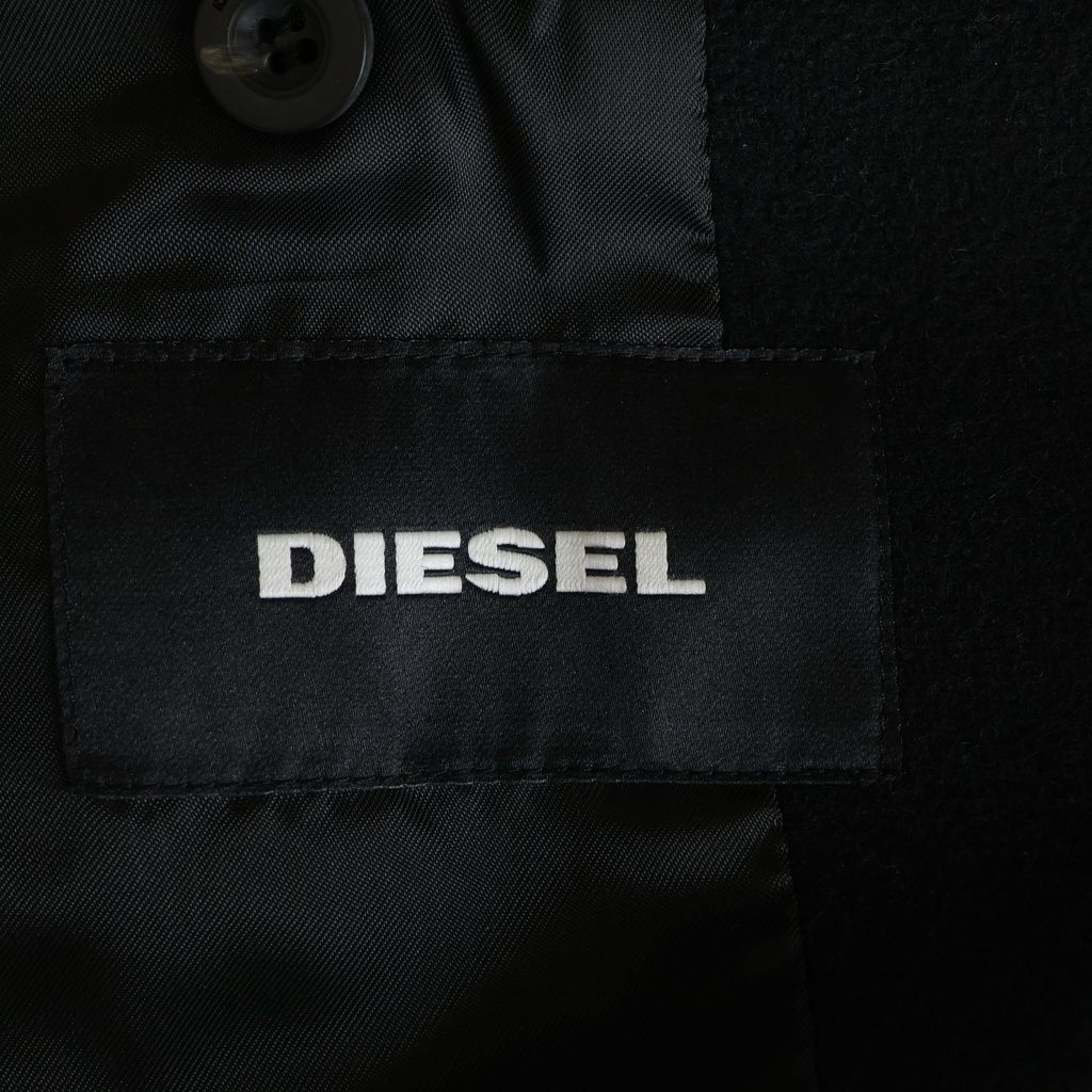 DIESEL (ディーゼル) ニット切り替え ウール チェスターコート