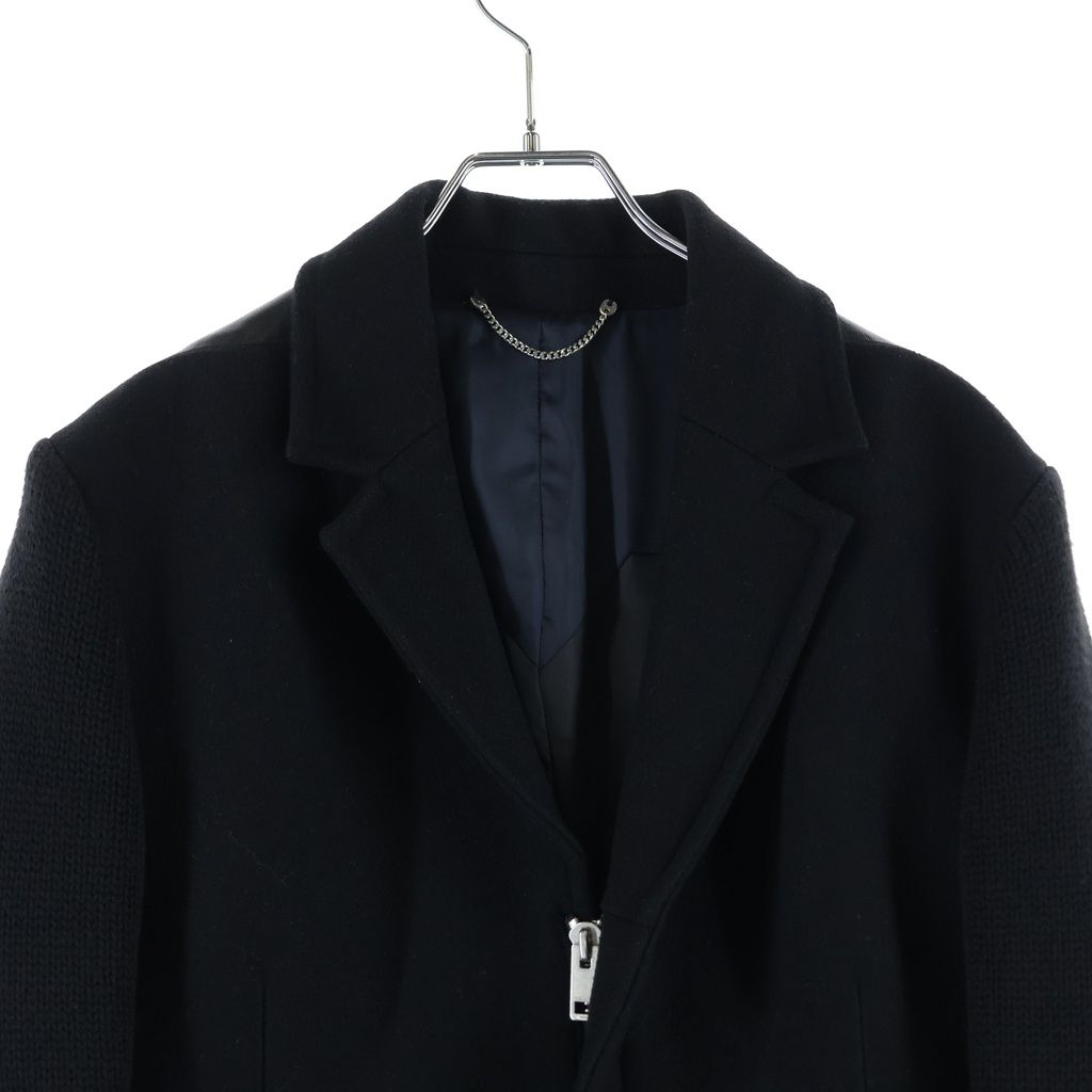 DIESEL (ディーゼル) ニット切り替え ウール チェスターコート