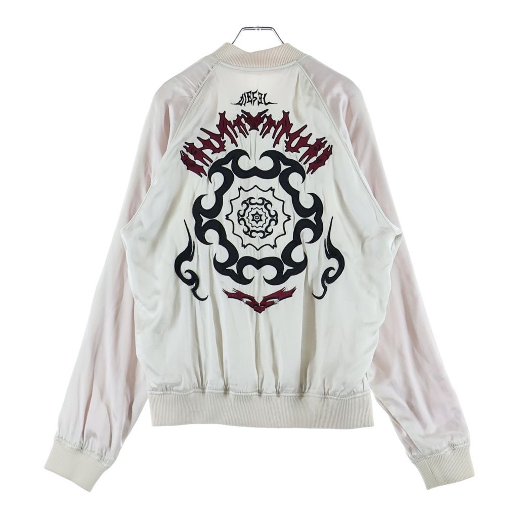 DIESELリバーシブルスカジャン「J-IVORY」 DIESEL (ディーゼル) J-IVORY リバーシブル サテンボンバージャケット