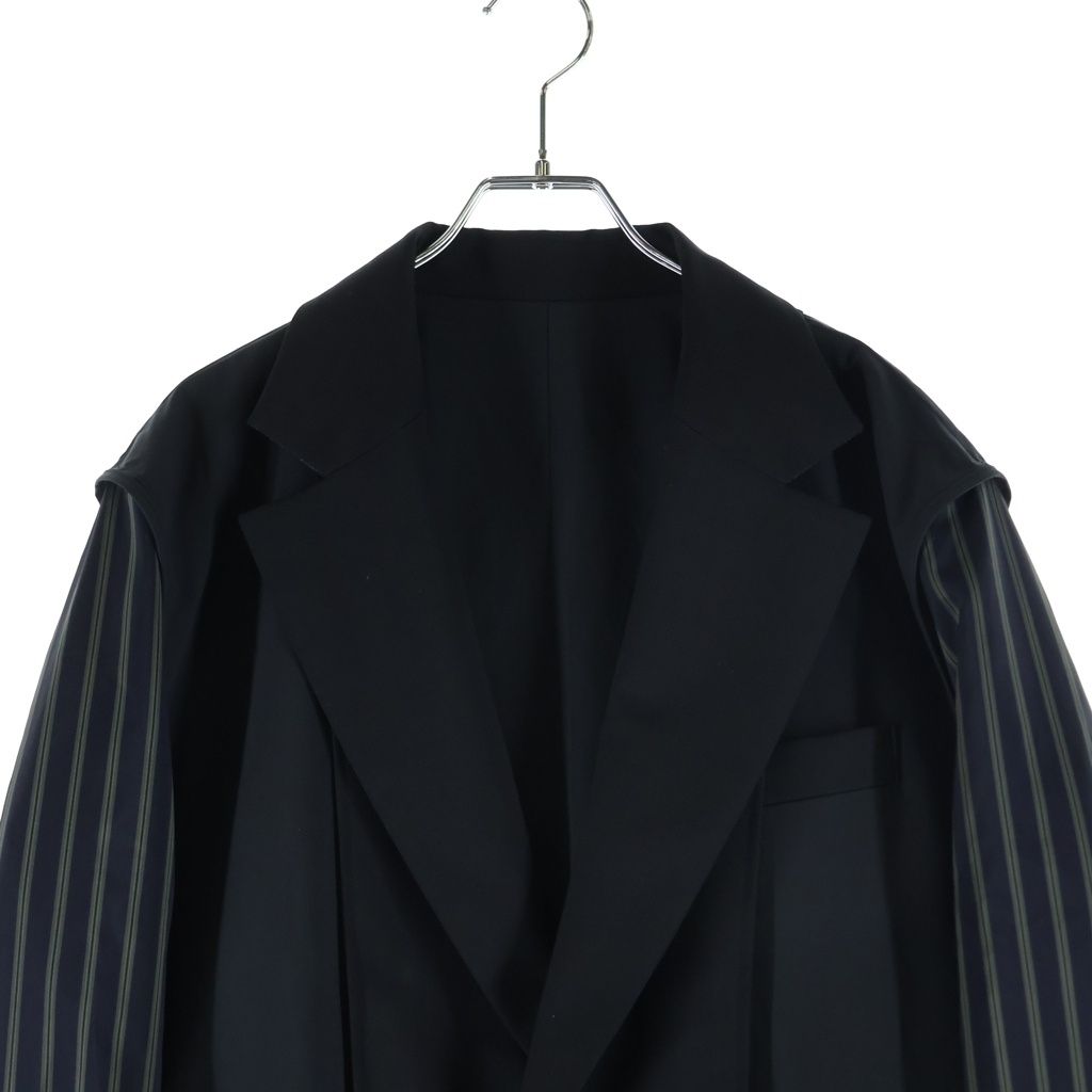 sacai 24ss ストライプ セットアップ スーツ ジャケット スラックス