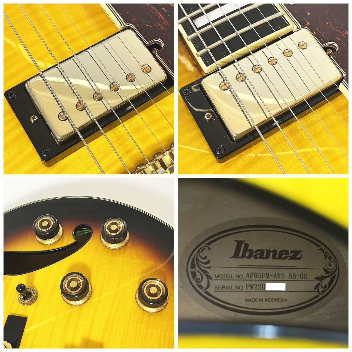 Ibanez アイバニーズ AF95FM-AYS 5B-05 フルアコ エレキギター - メルカリ