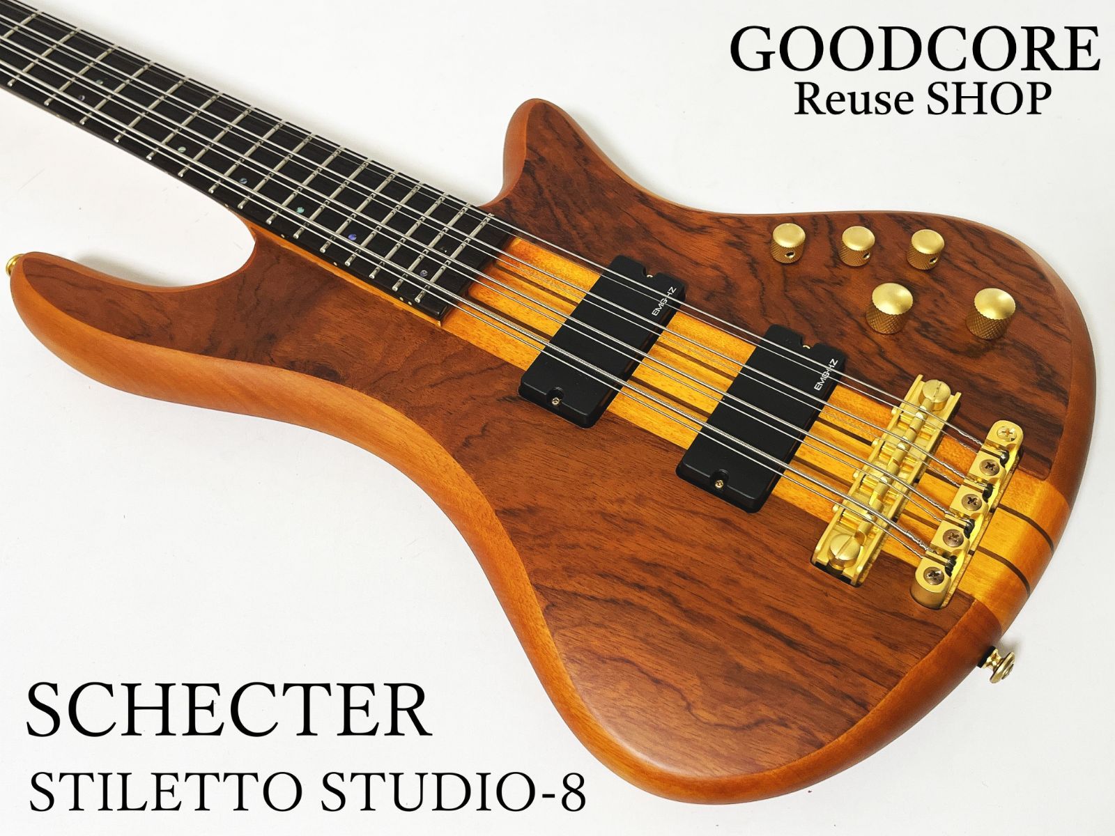 SCHECTER STILETTO STUDIO-8 シェクター スティレット スタジオ 8弦 スルーネック エレキベース