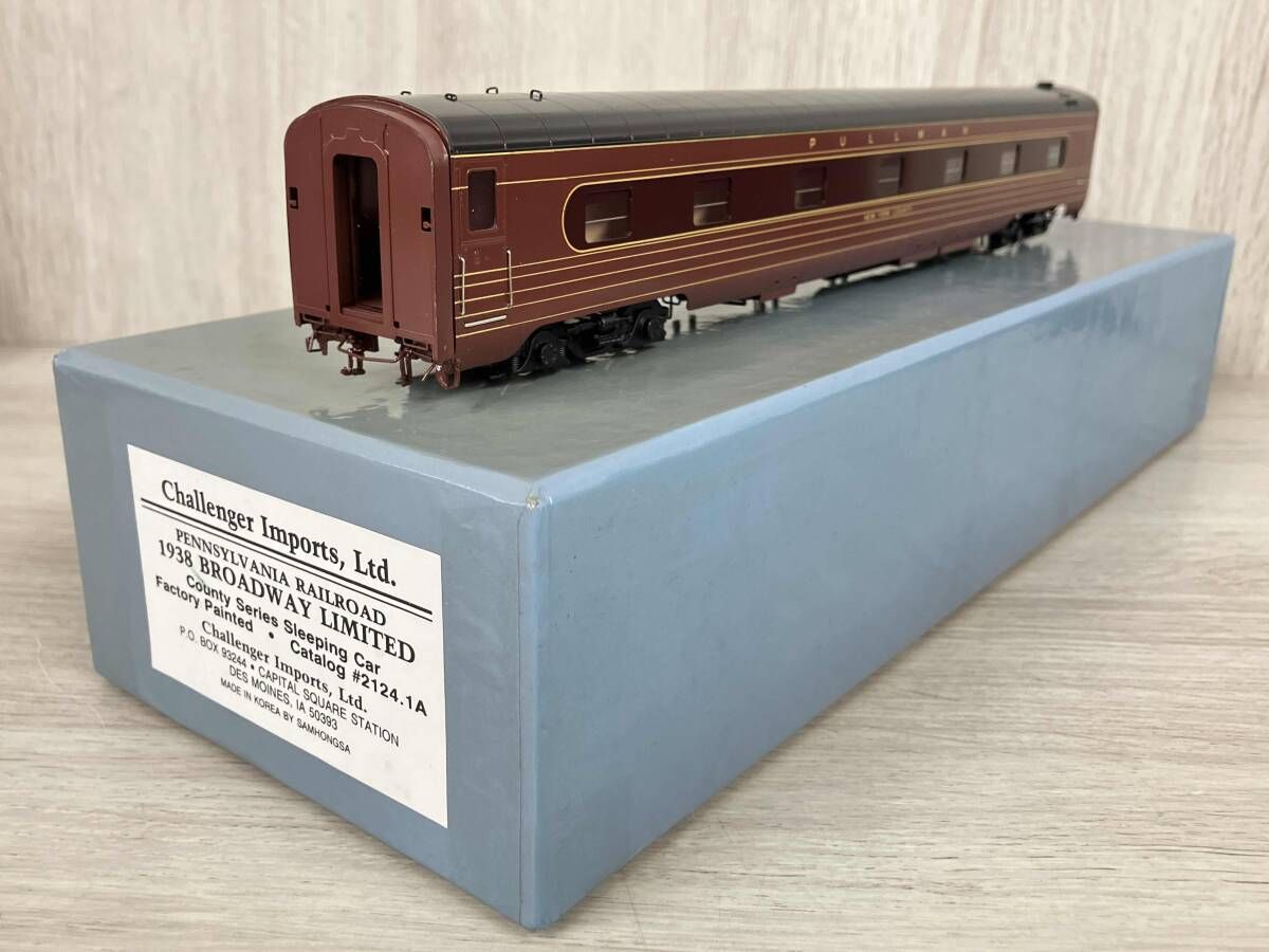 【カプラー無し】PENNSYLVANIA RAILROAD 1938 BROADWAY LIMITED County Series Sleeping Car Factory Painted Catalog #2124.1A