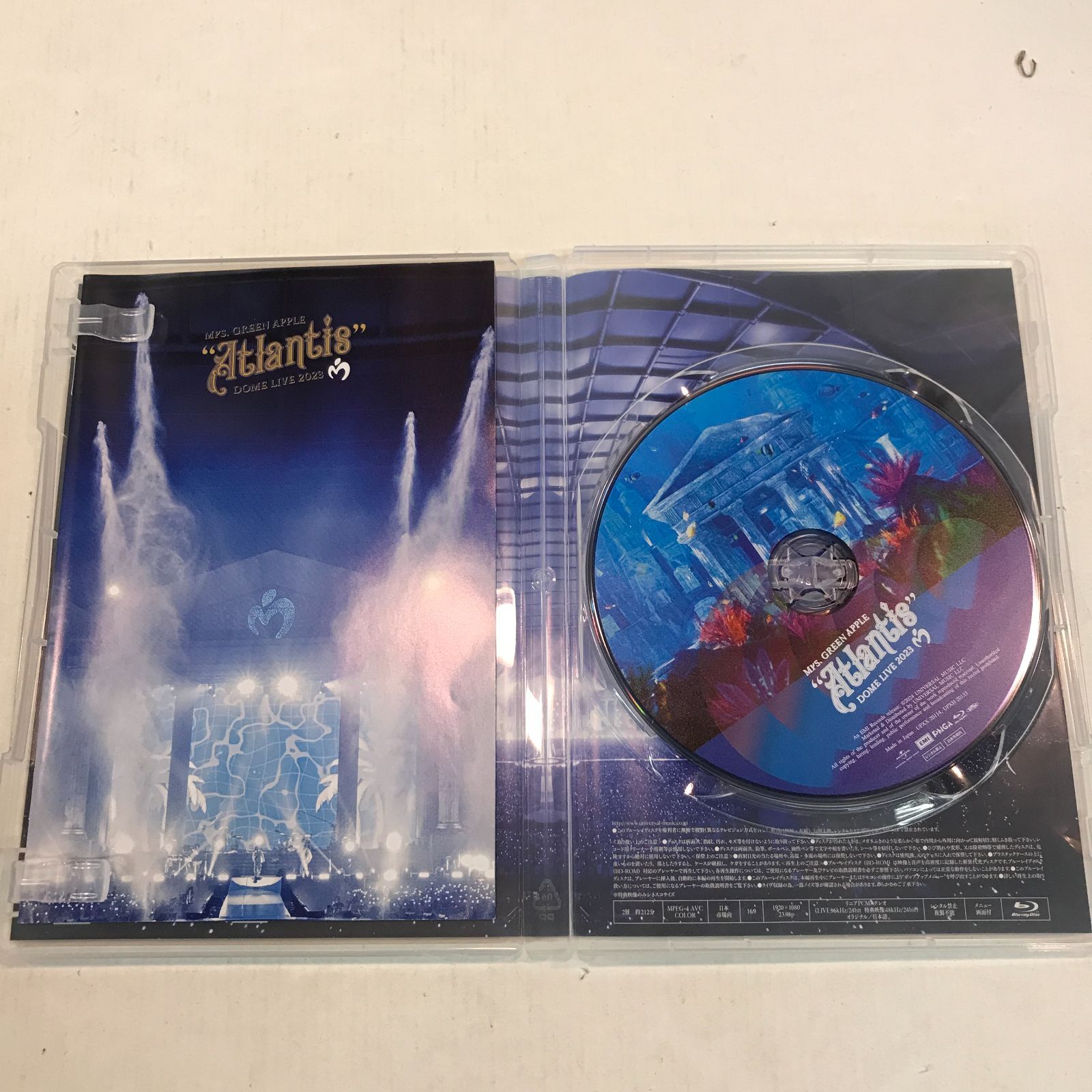 八戸第2-18-4] Mrs. GREEN APPLE DOME LIVE 2023 Atlantis Blu-ray