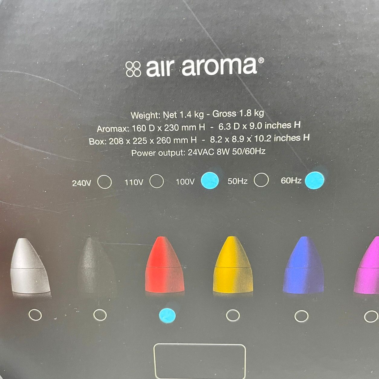 Aromax Air Aroma アロマディフューザー レッド エッセンシャルオイル