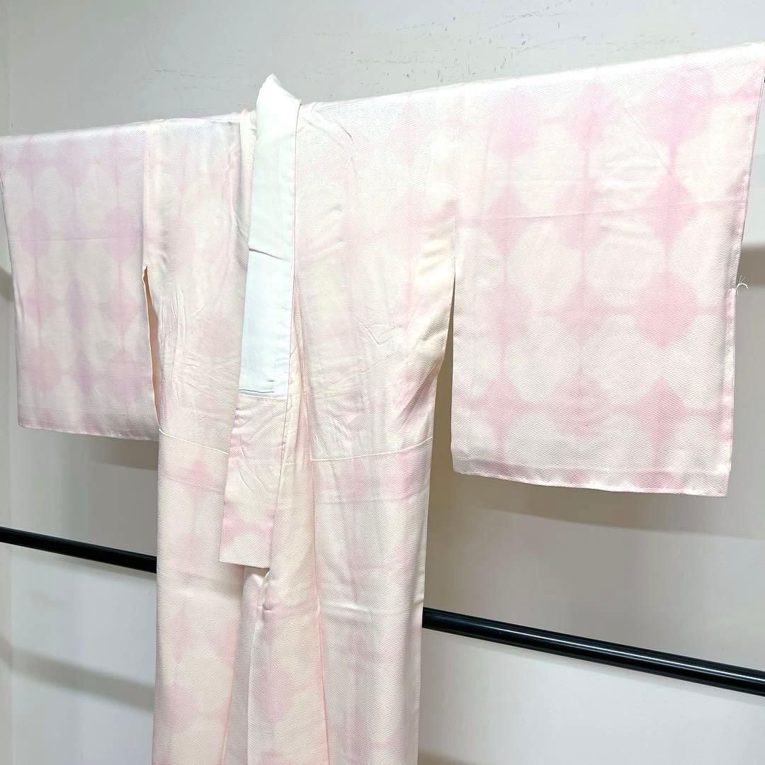 長襦袢　水玉　ぼかし染め　袷　身丈129　裄63　正絹　着物　041tz