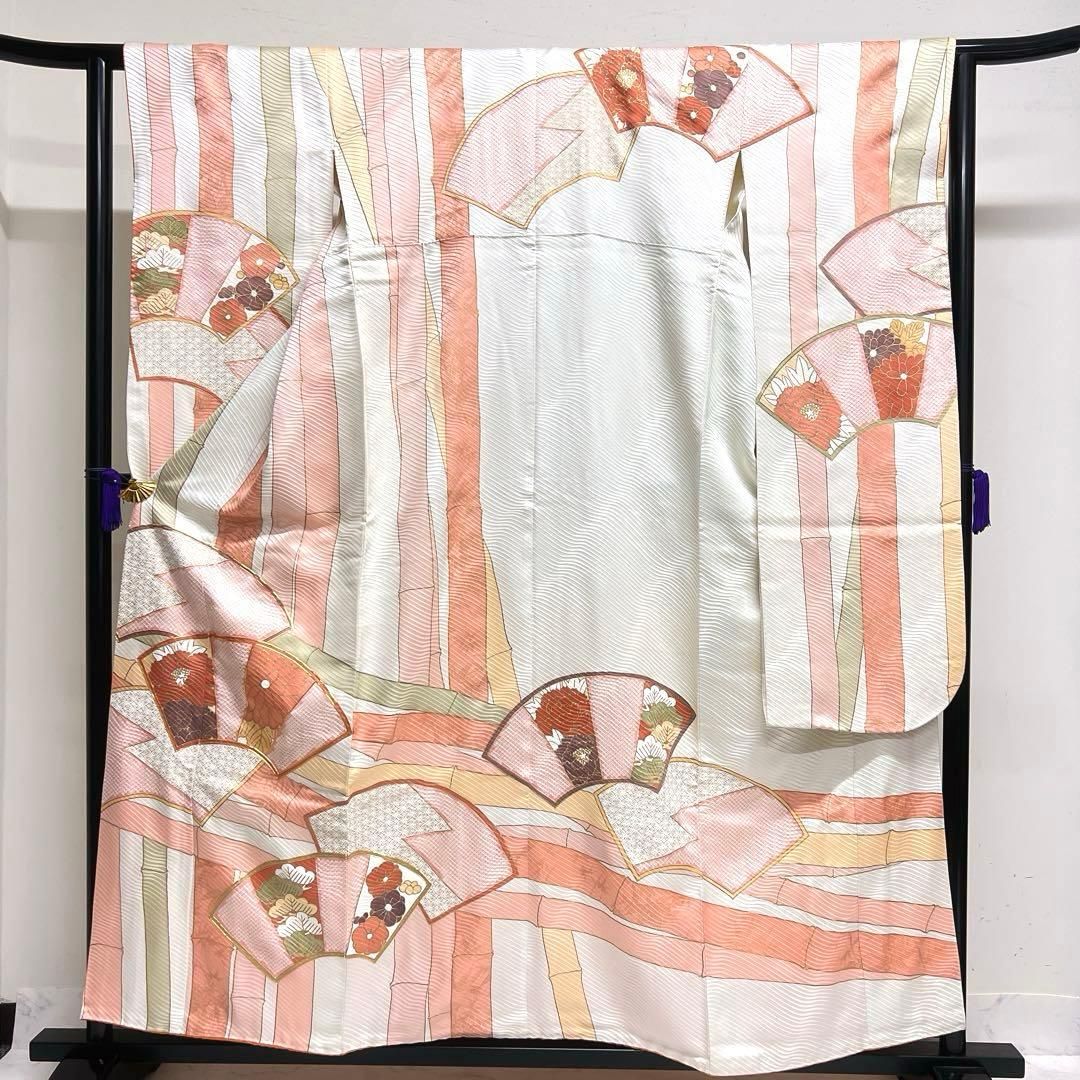 振袖　金彩　金駒刺繍　松竹梅　身丈158　裄62.5　正絹　着物　041tz