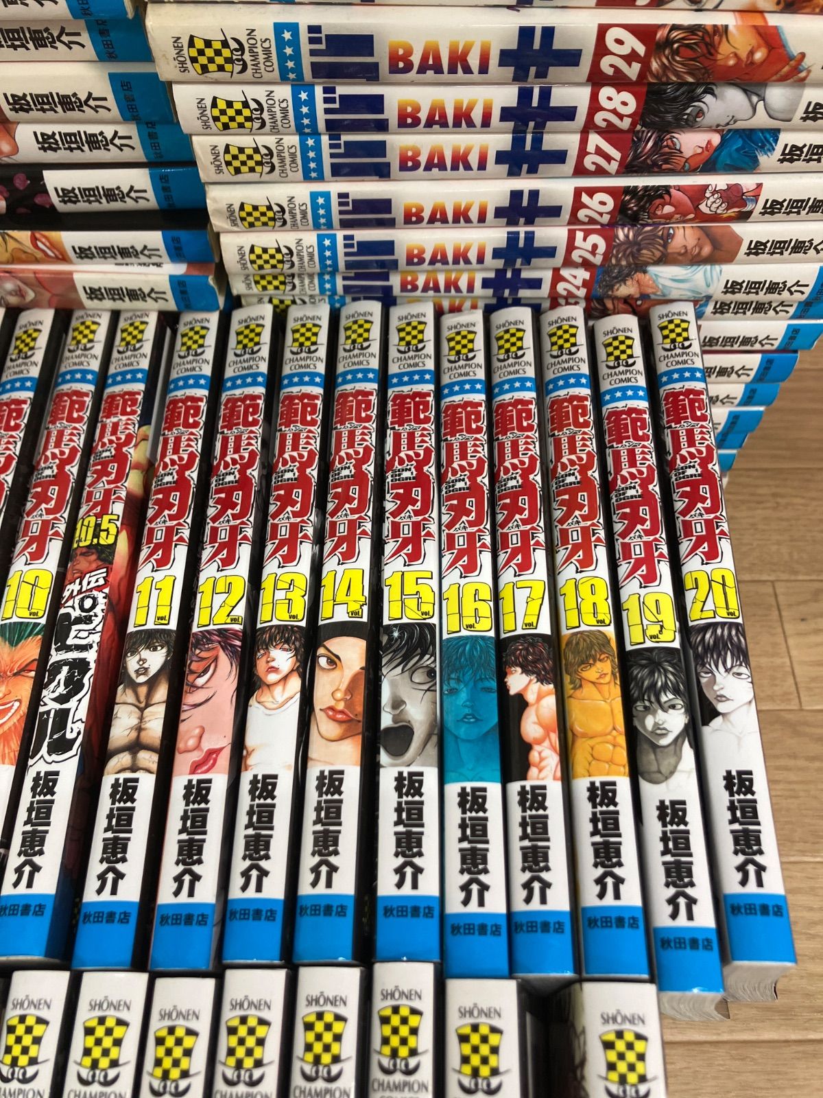 ☆③バキ 全31巻・範馬刃牙 全37巻+10.5（外伝） コミックセット 板垣