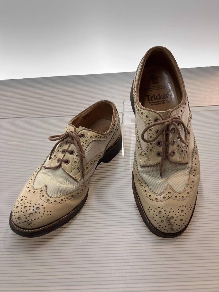 ★ TRICKER'S トリッカーズ ウィングチップ Bowood 6973 サイズ9 ベージュ 通年 12,373円