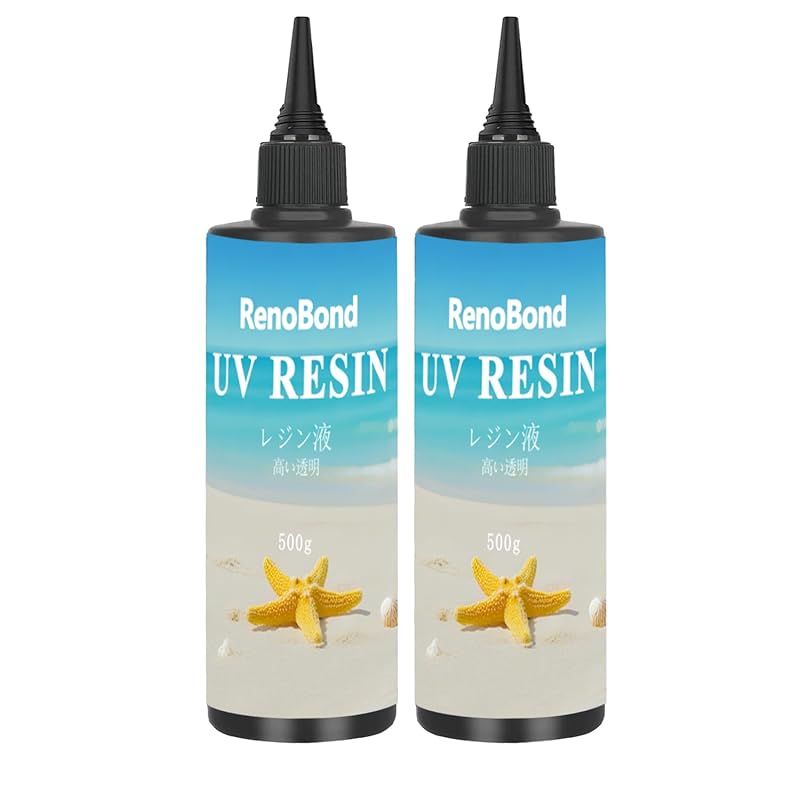 Renobond レジン液 大容量 1000g UVレジン液 ードタイプ成形 高い透明 急速に硬化 超透明 UV/LED対応 レジン DIY手作り装飾 低アレルギー性 1