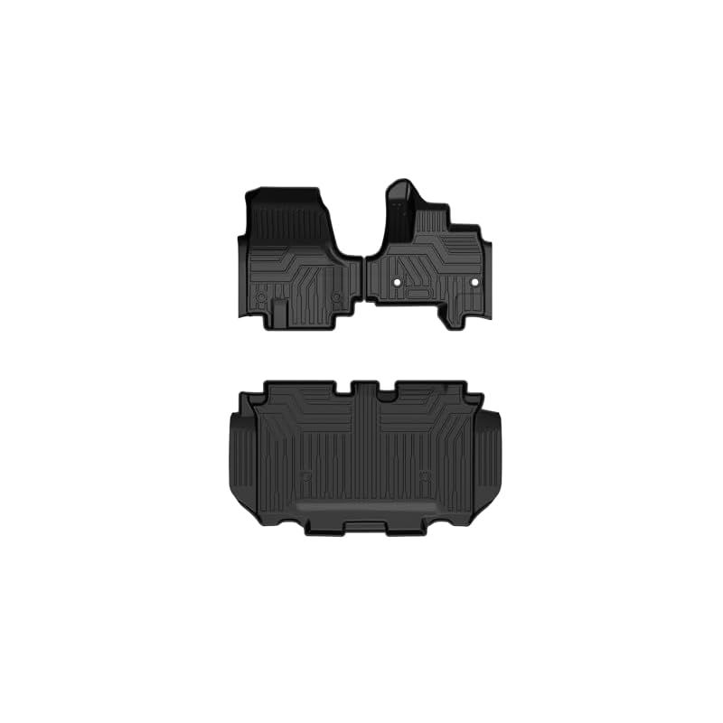 Cartist ホンダ 新型 N-BOX JF5 JF6型 3D フロアマット セカンドマット n-boxカスタム 2023年10月～現行 に適用 防水マット 滑り防止 耐汚れ TPE素材 カスタムパーツ 車種専用設計 取付簡単 アクセサリー カー用品 3 1