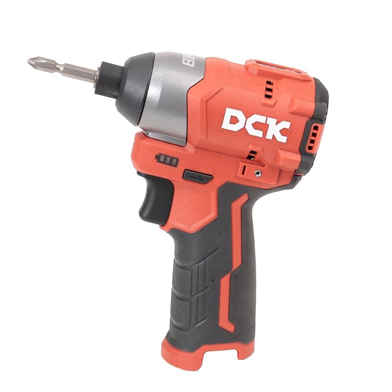 DCK 12V 充電式インパクトドライバー KDPL04-8(Z) 最大締付トルク140N.m 全長125mm コンパクトボディ 6.35mm六角軸 セルフタッピングモード 本体のみ(バッテリ・充電器別売、ケース無し) 1