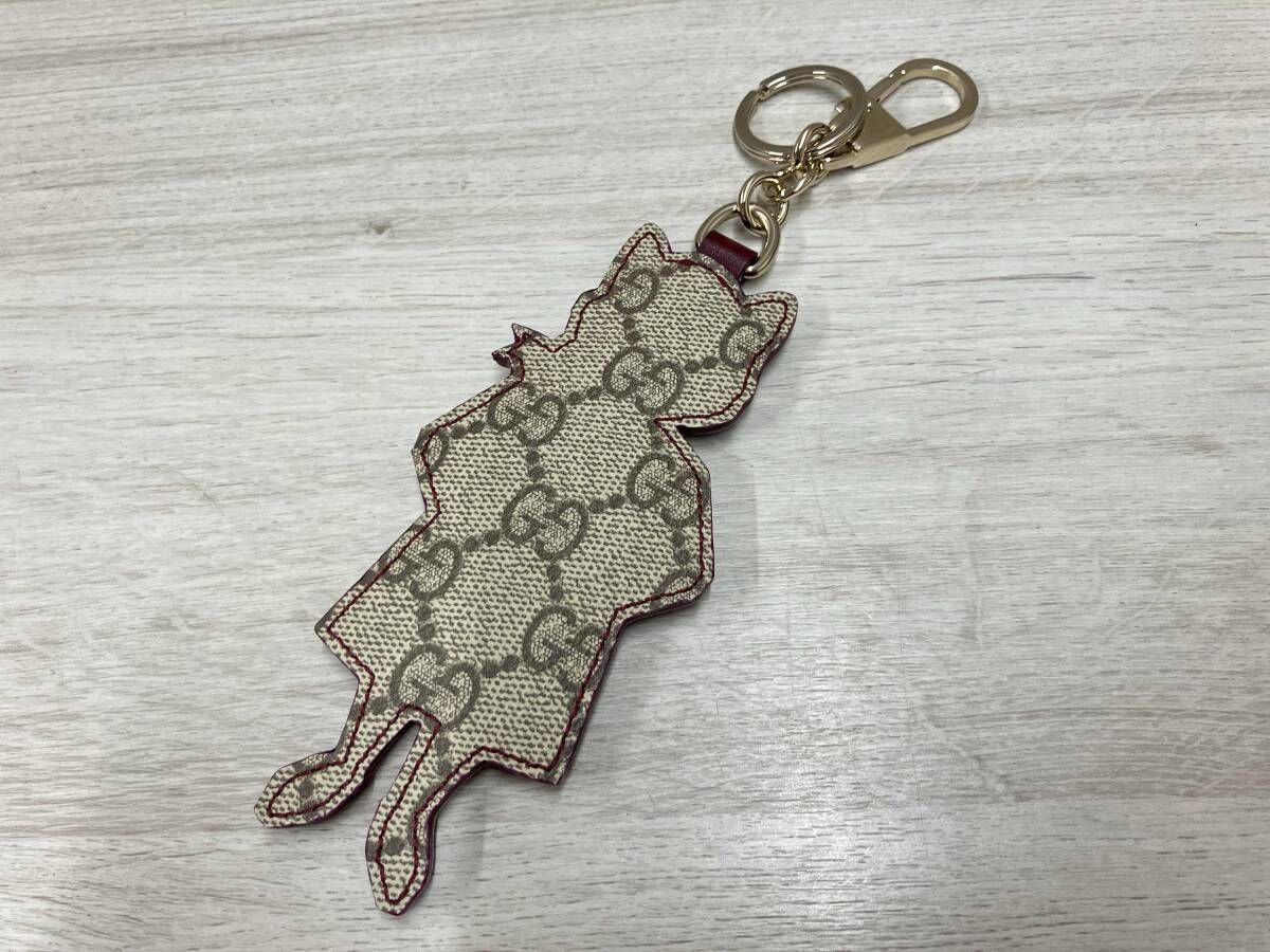 日本限定　GUCCI GGキャンバス ヒグチユウコ チャーム　キーホルダー 猫（BO） グッチ　箱付