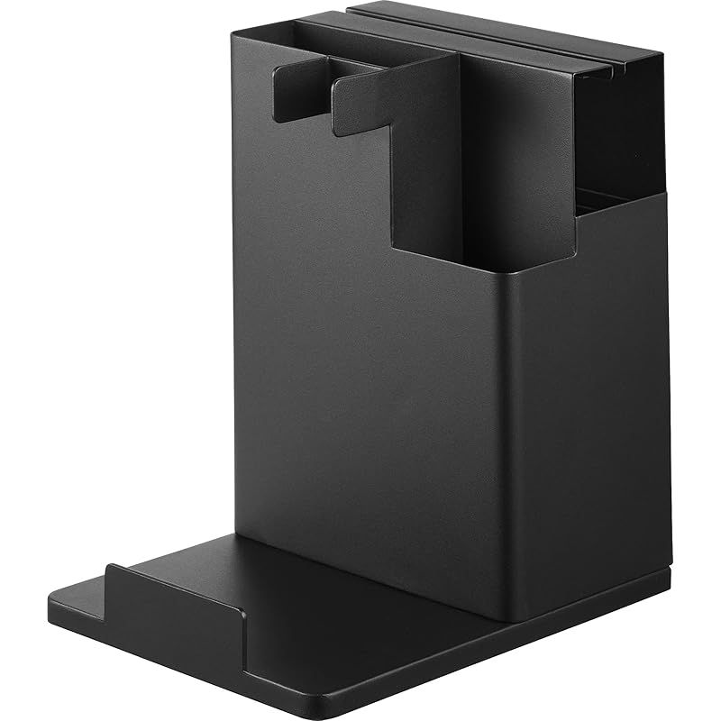山崎実業(Yamazaki) スティッククリーナー ＆ ツールオーガナイザー ブラック W20.1×D25.1×H28.7cm タワー tower 掃除機 スタンド クリーナースタンド 1 5,557円