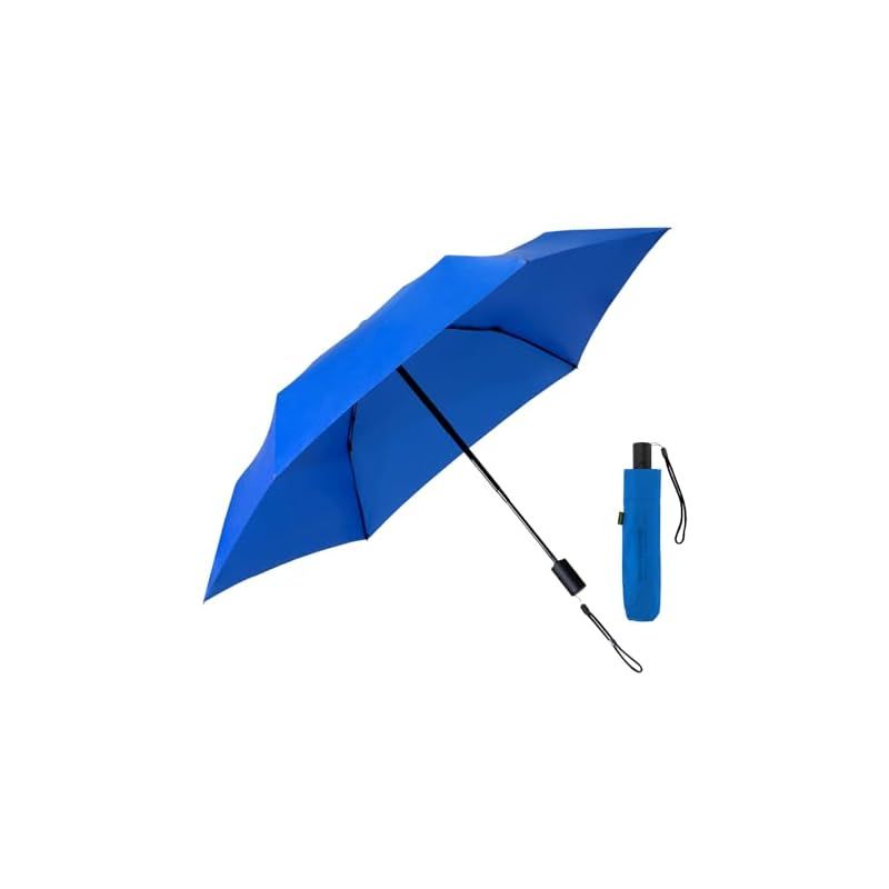 RAINWORX レインワークス 軽量 カーボンファイバー 自動開閉 折りたたみ傘 Lサイズ（セルリアンブルー） 1