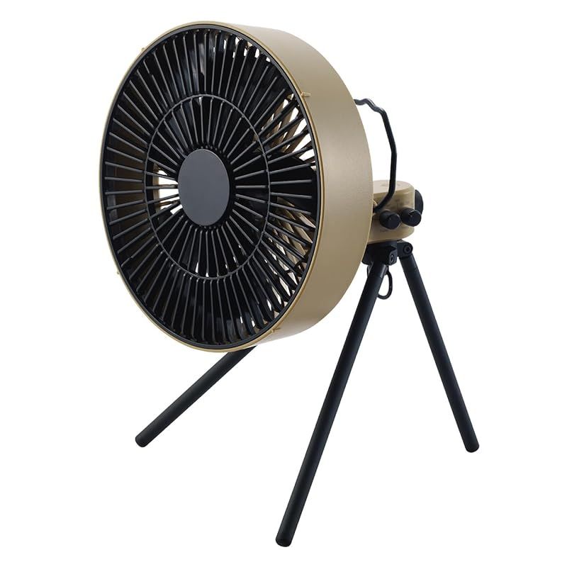 エレコム NESTOUT 扇風機 サーキュレーター アウトドアファン 首振り機能 風量4段階 タイマー機能 サンドベージュ FAN-NEST-GF1BE 1