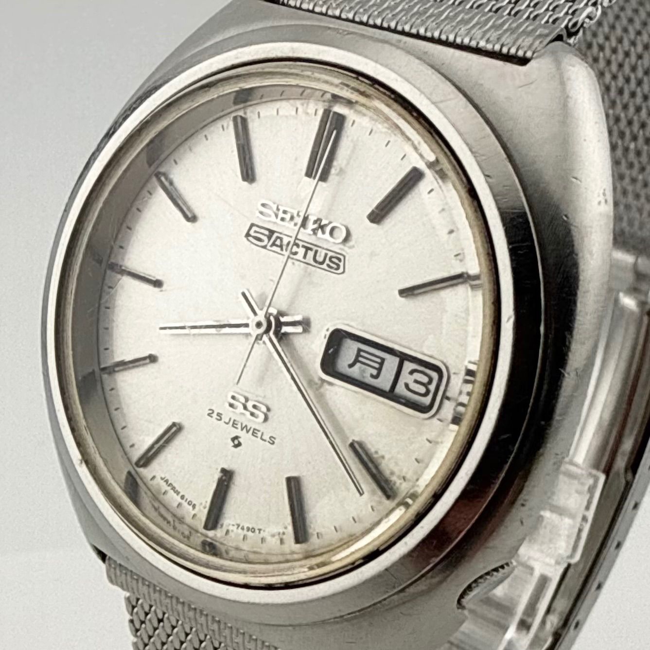 SEIKO 6106-7460 セイコー 5ACTUS 自動巻き メンズ 腕時計 ジャンク 不 