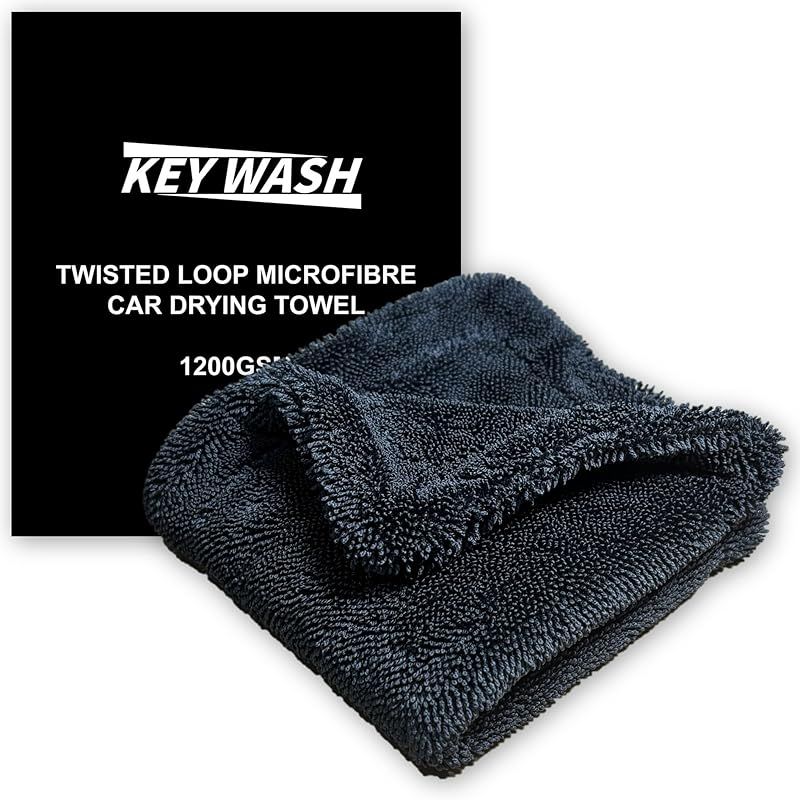 KEY WASH 超吸水 マイクロファイバータオル 大判 両面厚手 1200GSM