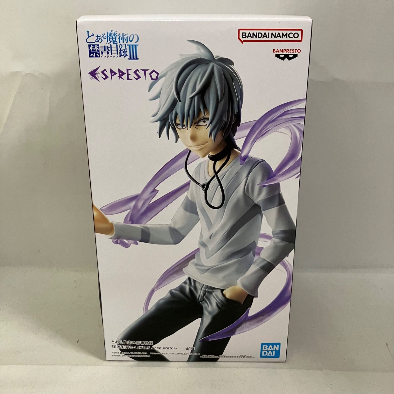 未開封 とある魔術の禁書目録Ⅲ ESPRESTO アクセラレータ 一方通行 