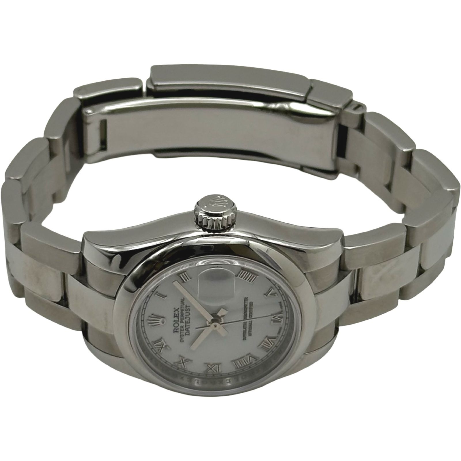 ロレックス ROLEX デイトジャスト 26 179160 ホワイト ステンレス 
