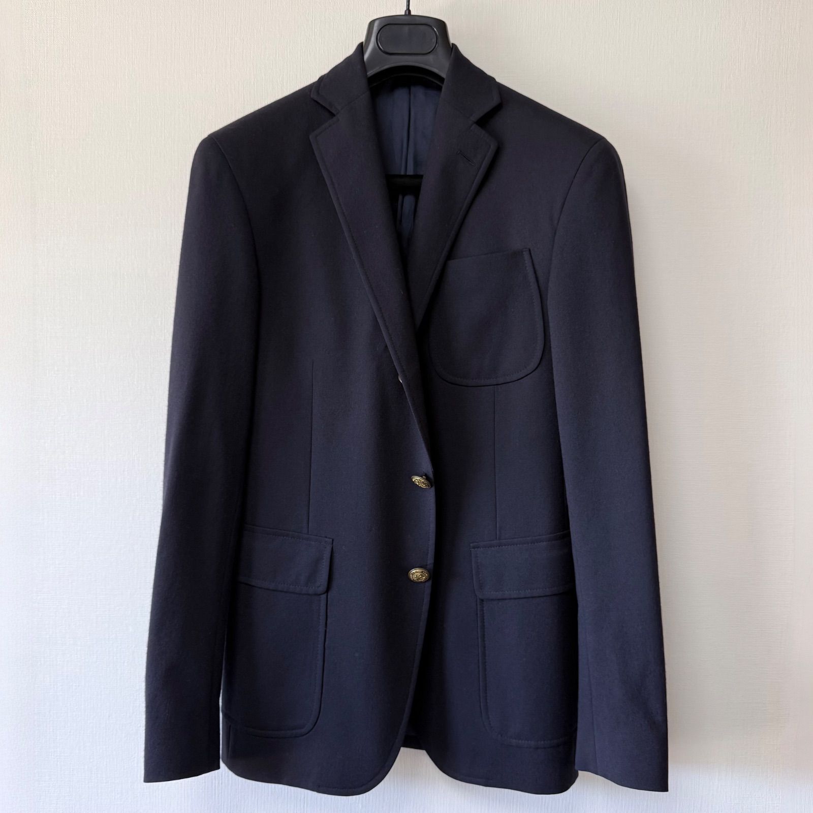Rugby Ralph Lauren 金釦ブレザー 段返り3B サキソニーウール ネイビー サイズ34S (XS相当) / ラグビー ラルフローレン