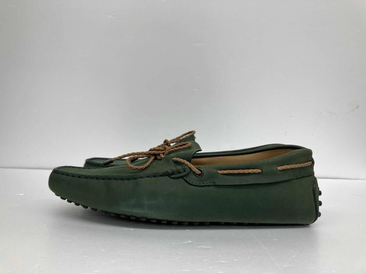 TOD'S トッズ ドライビングシューズ スエード サイズ 7 グリーン 通年