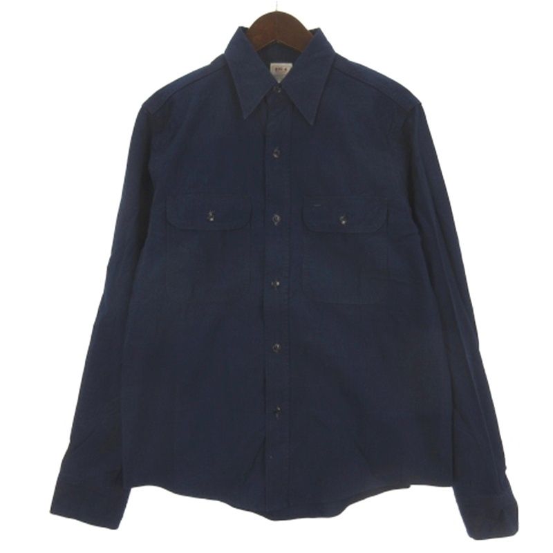 アナトミカ ANATOMICA BIG A シャンブレー シャツ 長袖 インディゴ 15