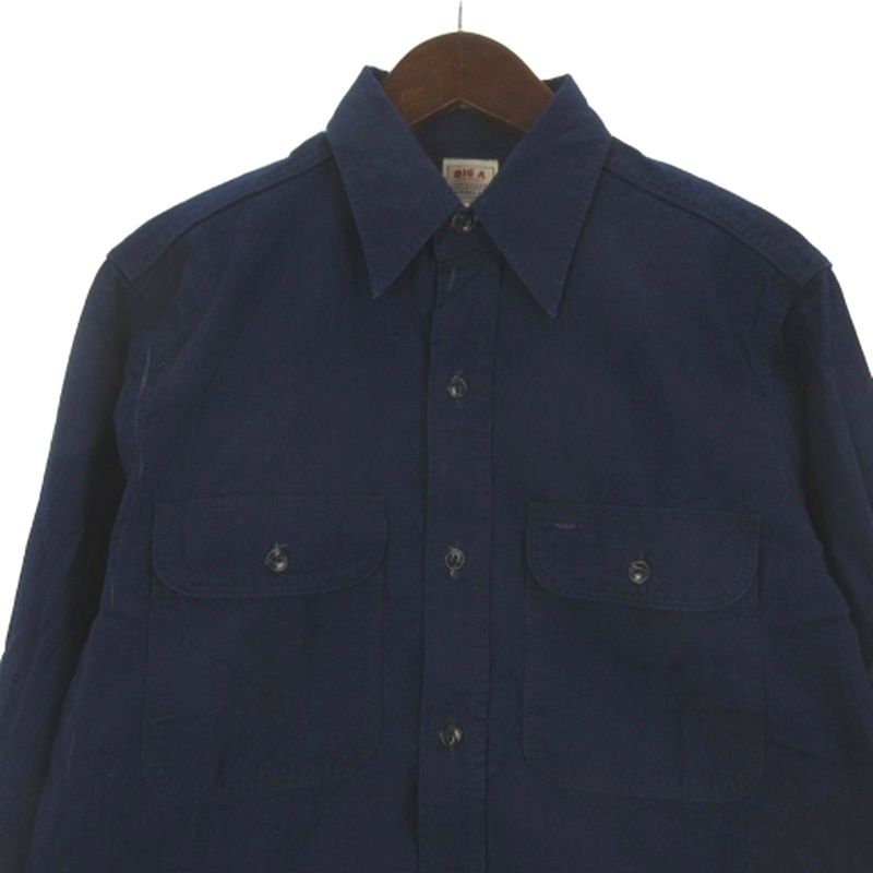 アナトミカ ANATOMICA BIG A シャンブレー シャツ 長袖 インディゴ 15