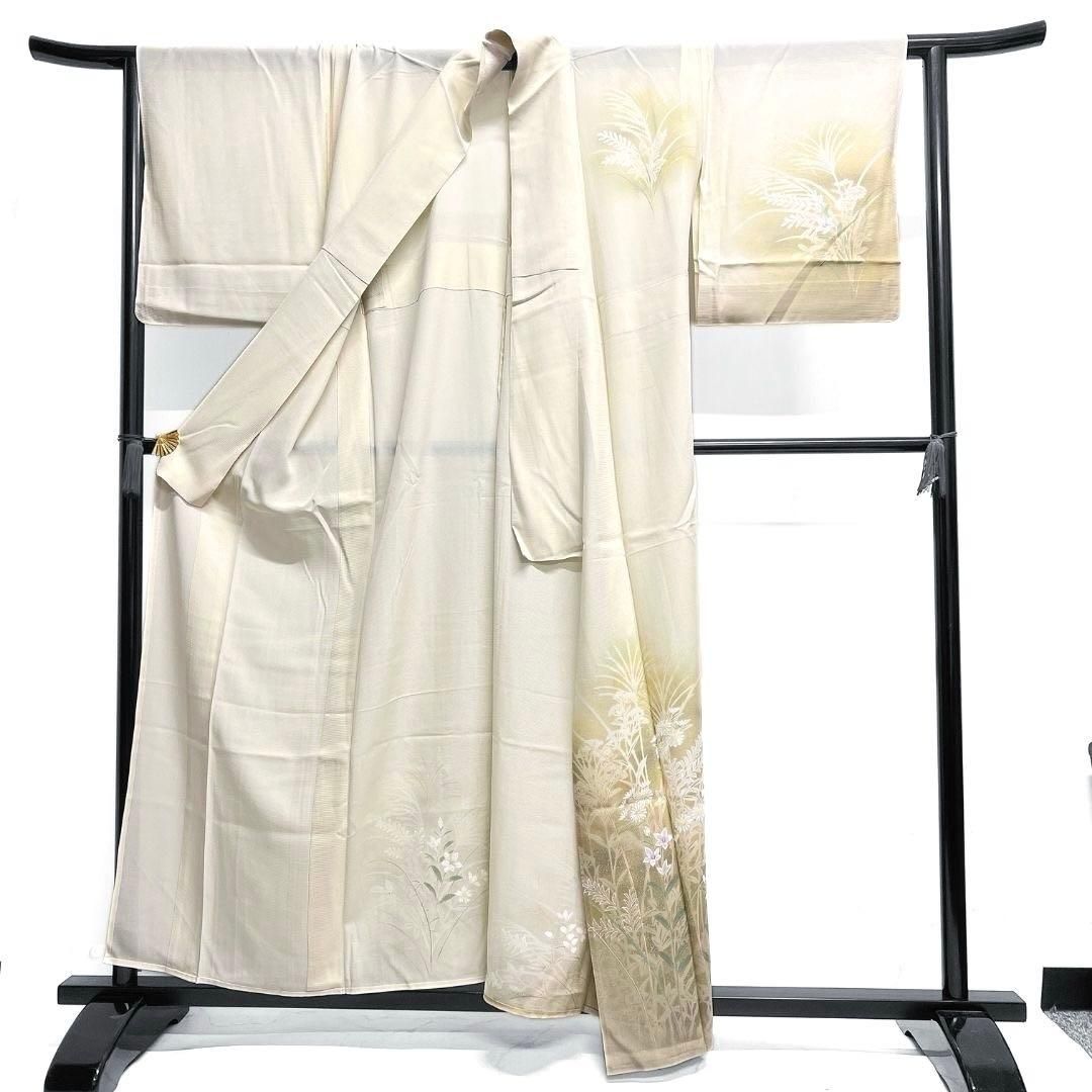 付け下げ　花模様　菊花　桔梗　着物　008k 付け下げ 花模様 菊花 桔梗 着物 008k - メルカリ