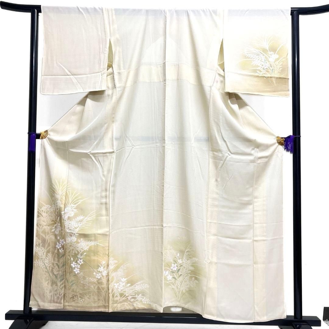 夏用 絽 訪問着 身丈159 菊花 桔梗 正絹 着物 042b p - メルカリ