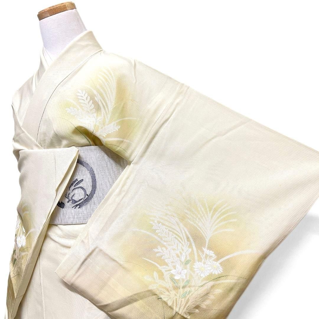 夏用 絽 訪問着 身丈159 菊花 桔梗 正絹 着物 042b p - メルカリ