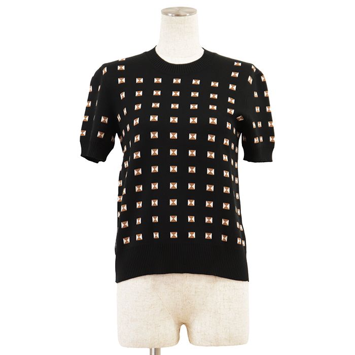 エルメスシルクニットトップス エルメス シルク ニット 36 レディース ベージュ DC2H2612DM NP035857