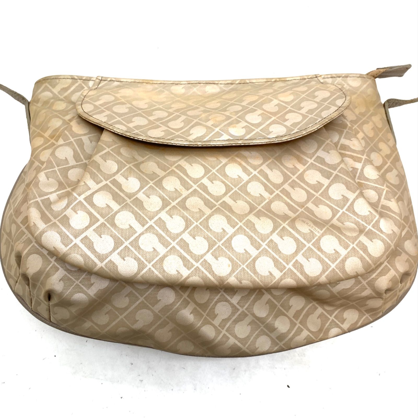 【良品】ゲラルディーニ ソフティ ポシェット サコッシュ ショルダーバッグ 茶 GHERARDINI（ゲラルディーニ） ショルダーバッグ SOFTY ソフティ